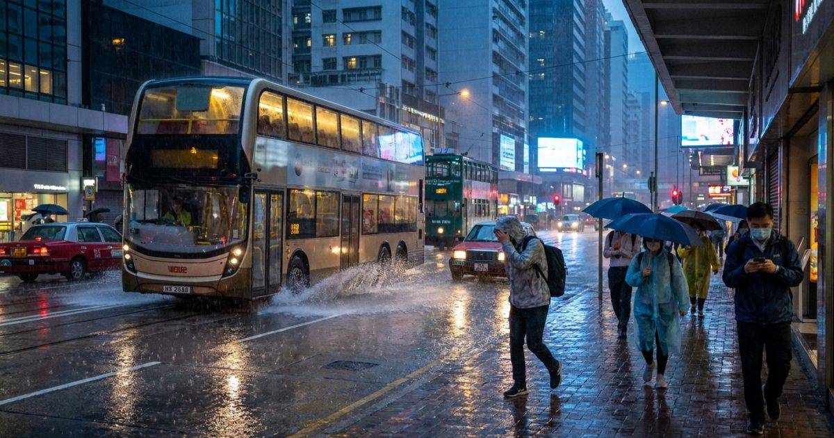 雷雨狂襲珠江口！天文台凌晨發特別提示：天氣大逆轉下周跌至24度？