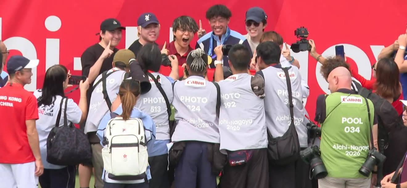 黃澤林 jfft 今次JFFT五子決心兌現當初許下承諾,不惜千里迢迢飛到現場全力支持並見證這項體壇盛事。(圖片來源:JFFLive)