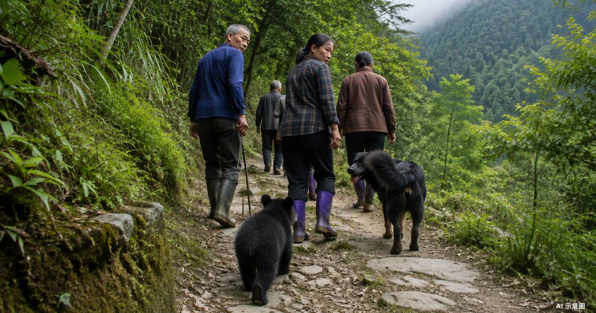 村民遭1隻小黑熊狂追下山　竟與大黑狗有關