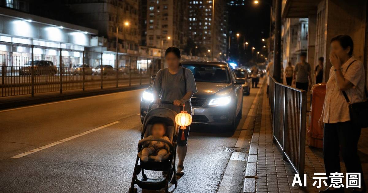 黃埔女子推BB車慢行馬路｜大叔突然出手結局曝光