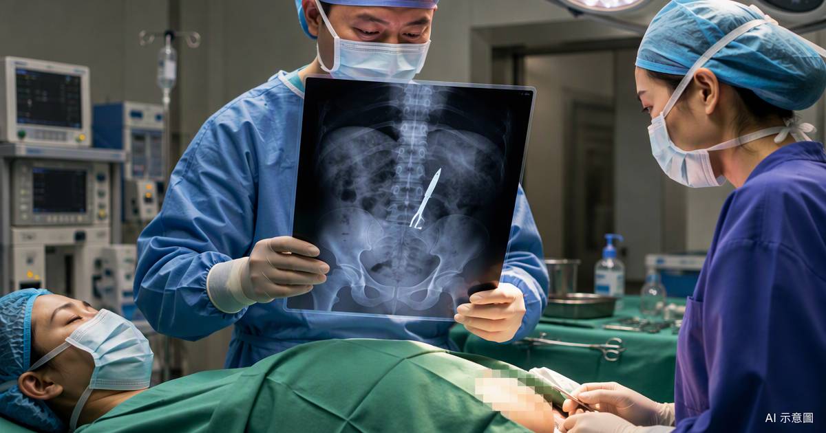 護理師劇痛7年照CT揭腹中3.8厘米異物