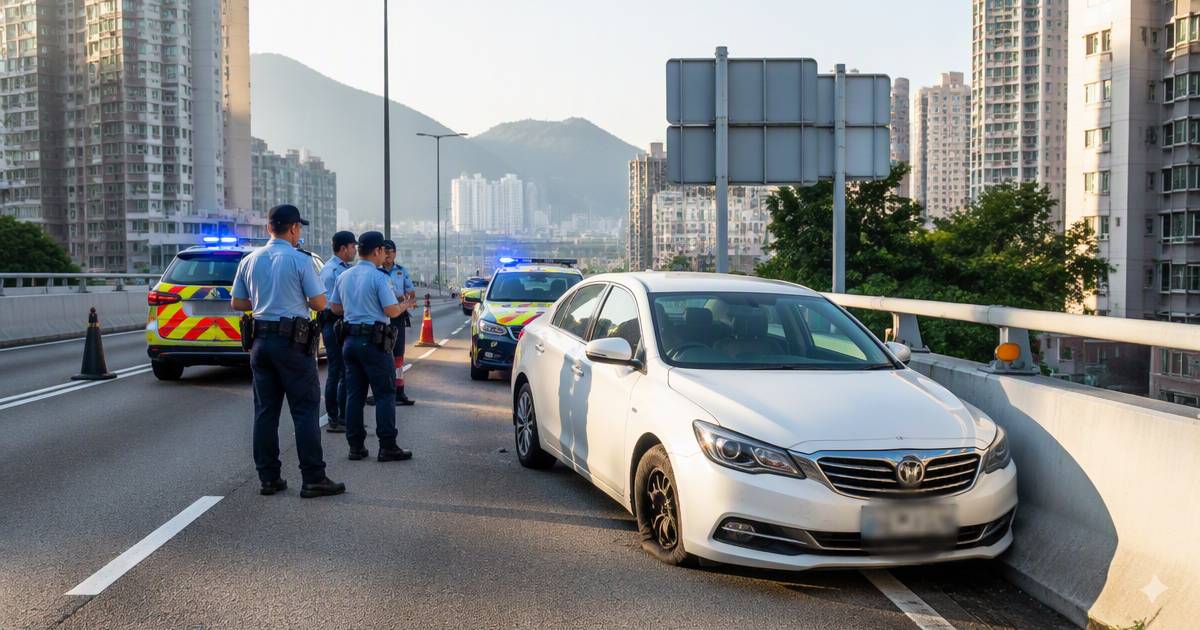 私家車尖沙咀拒查狂飆沙田撞壆後揭一事