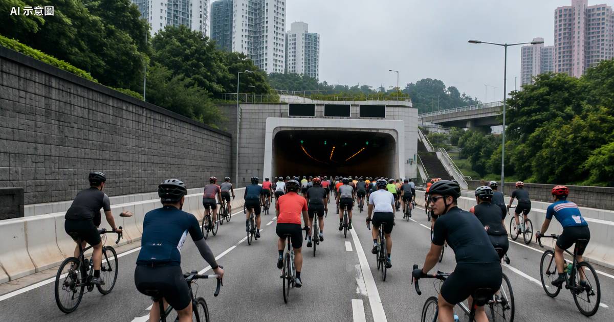 香港單車節32公里組突縮水　領航車一個誤判全隊中招