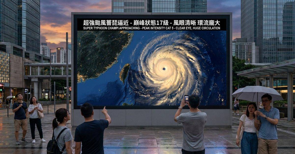 超強颱風薔琵狂襲｜風力破17級逼近警戒線：路徑恐現大逆轉？