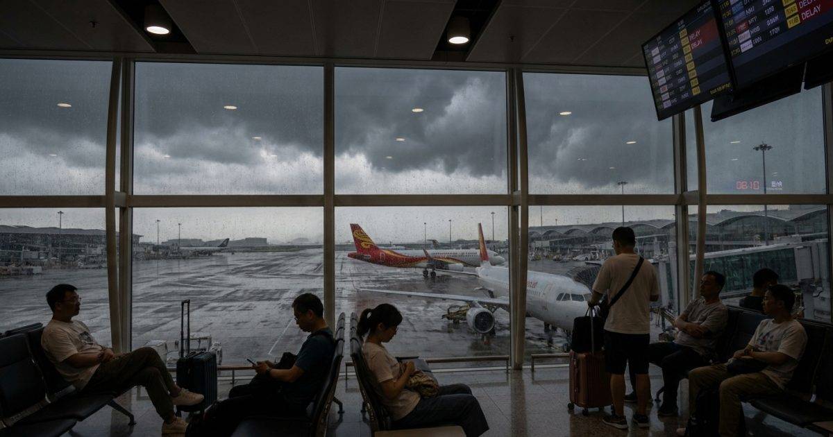 超強颱風薔琵狂襲｜直撲日台！香港航空緊急取消航班 旅客行程恐大亂？