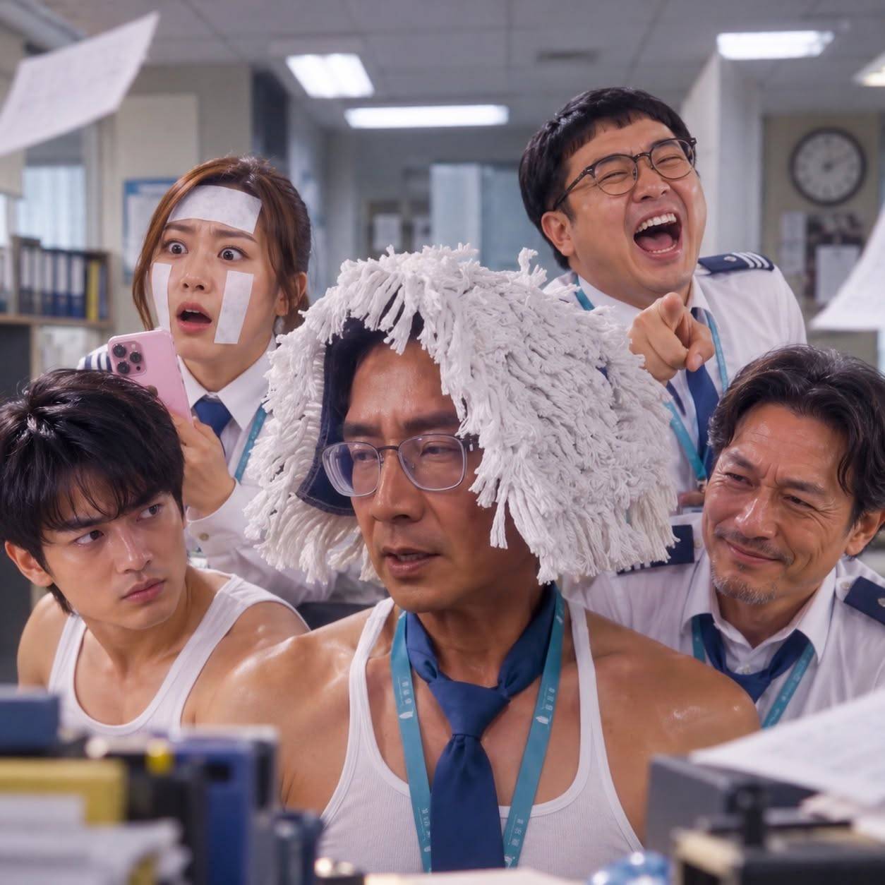 tvb 東張西望 HOY TV首部原創處境喜劇《你的保安 李寶安》於今晚(26日)8時正首播,網民發現《東張》延遲2分鐘才播完,似乎想阻觀眾轉台。(圖片來源:HOY TV)